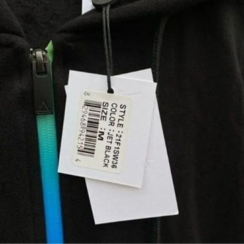 Eleven Paris Mens Black Hoodie Jacket New Medium